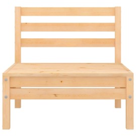 Garden Middle Sofas 4 pcs Solid Pinewood