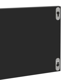 Wall Shelves 4 pcs High Gloss Black 80x11.5x18 cm Chipboard