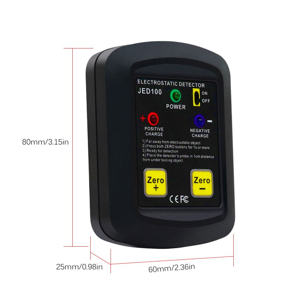 Palm-size Electrostatic Detector Portable Electrostatic Tester ...