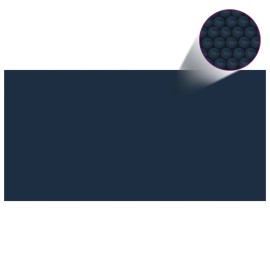 Floating PE Solar Pool Film 1000x500 cm Black and Blue