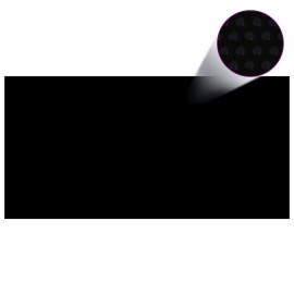 Floating PE Solar Pool Film 1000x500 cm Black and Blue