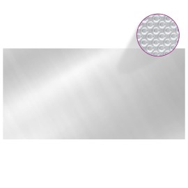 Floating Rectangular PE Solar Pool Film 10x5 m Silver