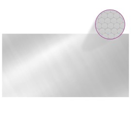 Floating Rectangular PE Solar Pool Film 10x5 m Silver