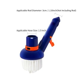 Swimming Pool Corner Steps Brush Heavy Duty Scrubbing Power Aquarium Algae Moss Cleaning Brushes Cleaner Tools for Stairs Spa Jets Walls Tiles Floors Bottom