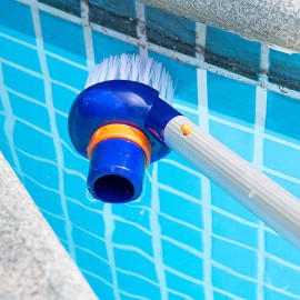 Swimming Pool Corner Steps Brush Heavy Duty Scrubbing Power Aquarium Algae Moss Cleaning Brushes Cleaner Tools for Stairs Spa Jets Walls Tiles Floors Bottom