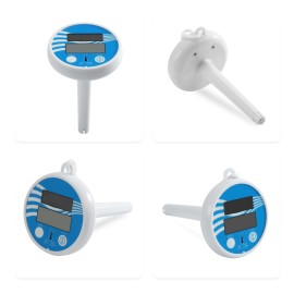 Solar Powered Swimming Pool Thermometer Digital Floating Pool Spa Thermometer Water Temperature Thermometer for Hot Bathtub Pond Fish Tank