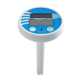 Solar Powered Swimming Pool Thermometer Digital Floating Pool Spa Thermometer Water Temperature Thermometer for Hot Bathtub Pond Fish Tank