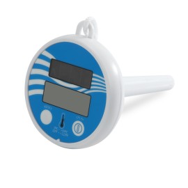 Solar Powered Swimming Pool Thermometer Digital Floating Pool Spa Thermometer Water Temperature Thermometer for Hot Bathtub Pond Fish Tank