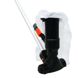 Portable Pool Vacuum Jet Underwater Cleaner with Flexible Rod Drawstring Bag Swimming Pool Leaf Vacuum Fountains Surface Cleaning Tools Removes Debris Clean Corners