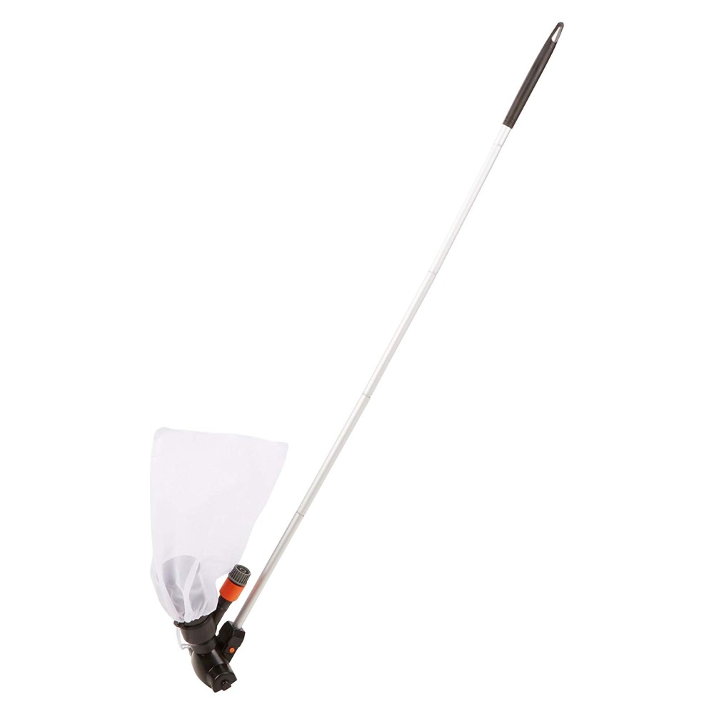 Portable Pool Vacuum Jet Underwater Cleaner with Flexible Rod Drawstring Bag Swimming Pool Leaf Vacuum Fountains Surface Cleaning Tools Removes Debris Clean Corners