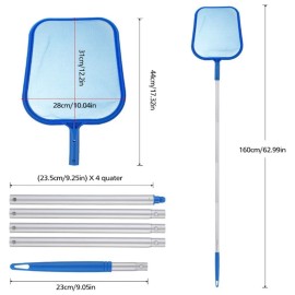 Swimming Pool Clean Net Pool Skimmer Net Leaf Rake for Pool Pool Net for Cleaning Fine Mesh Rake for Pond