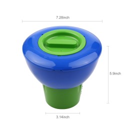 8 Inch Pool Chemical Dispenser Adjustable Floating Chlorine Tablets Dispenser Spa Chemical Dispenser for Swimming Pools Spas Hot Tubs Fish Ponds