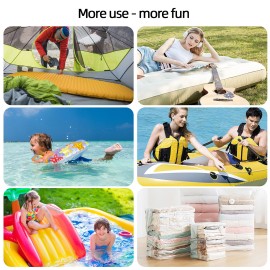 Electric Air Pump with 5 Nozzles USB Quick Air Pump with 2500mAh Battery for Inflator Deflator Pumps Inflatables Air Mattress Air Bed Pool Toy Swimming Ring